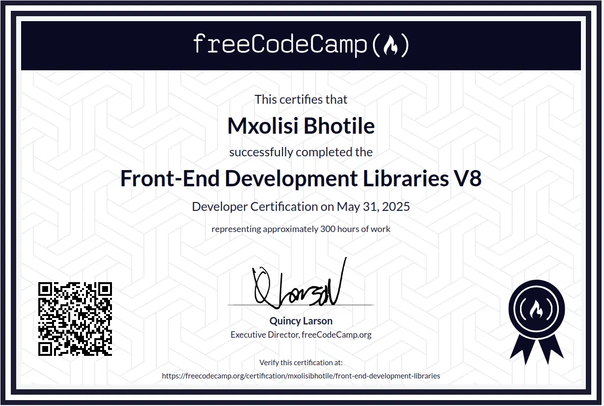 Front End Development Libraries (Legacy)