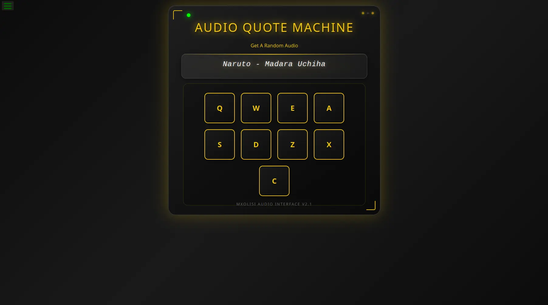 Audio Quote Machine